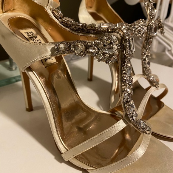 Badgley Mischka Bridal Heels - Picture 4 of 11